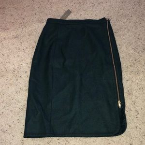 J.Crew Forest Green Pencil Skirt